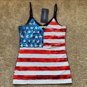 Sequin USA Flag Tank Top 🇺🇸